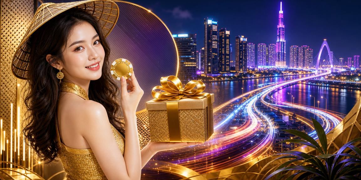 Người dùng tại TP.HCM dùng app 624 với nón lá truyền thống trong khung cảnh casino
