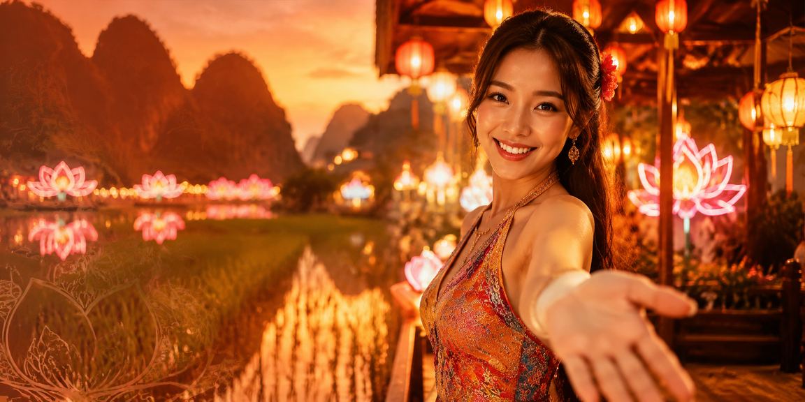 Không gian giải trí về đêm tại Ninh Bình biểu trưng cho sự cân bằng trong trò chơi